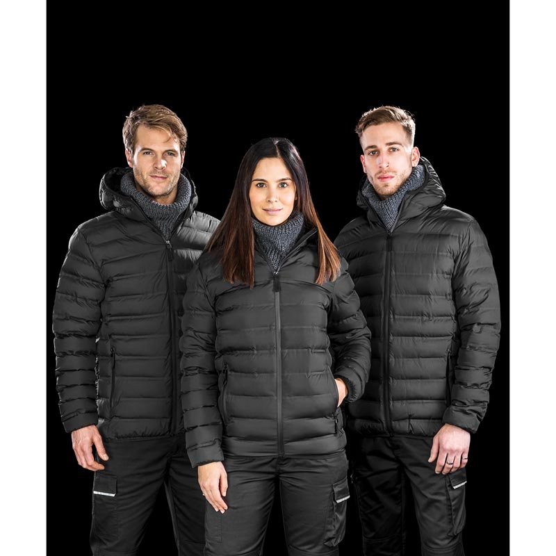Ultrasonic hooded coat - Black XS